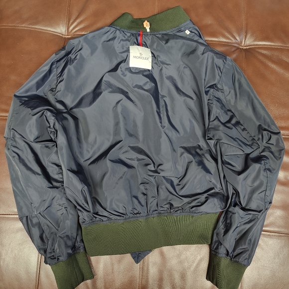 Green Moncler bomber jacket size 1 - Picture 6 of 14